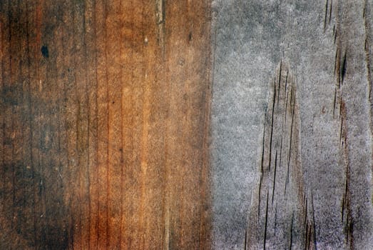 Grunge look on old weathered wood