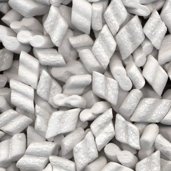 Expanded polystyrene beads for packaging background