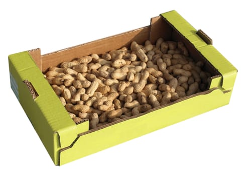 Peanuts food in a cardboard box