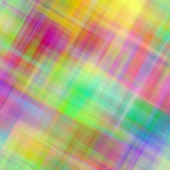 Pattern of diagonal blurred cubes in bright colors