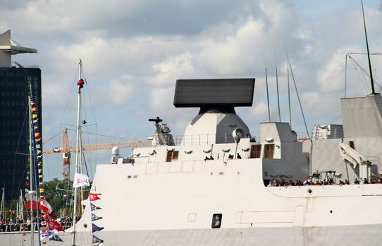 War ship at Sail 2010 in Amsterdam, Holland