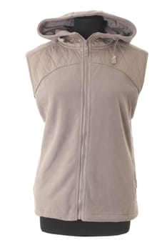 Mannequin torso with autumn jacket. Isolated on white background
