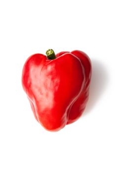 A red pepper isolated on white