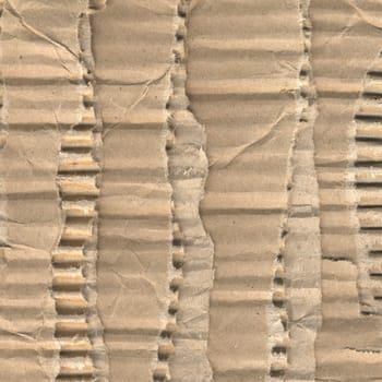 Brown corrugated cardboard sheet background