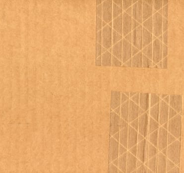 Brown corrugated cardboard sheet background