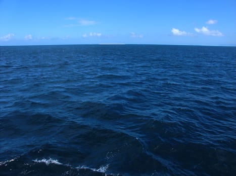 The Pacific Ocean off the coast of Queensland, Australia.