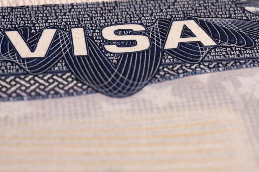 Visa document macro, United States of Amercia