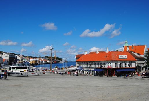 Center of Stavanger in Norway