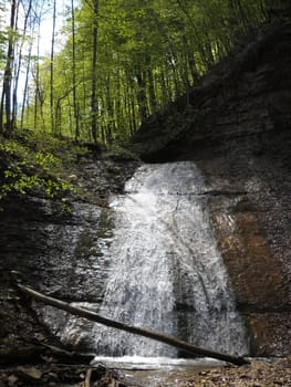 Falls; the river; a stream; water; a moisture; beauty; Caucasus; Russia; the Europe        