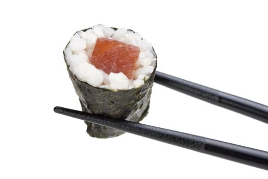 raw tunafish sushi