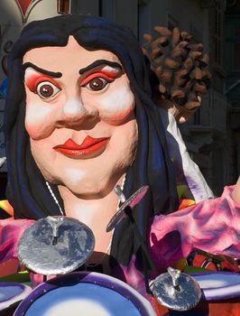 Detail from a float at the International Carnival of Malta 2009  