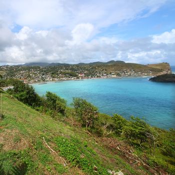 Beautiful Dennery Bay on the Caribbean island of Saint Lucia.