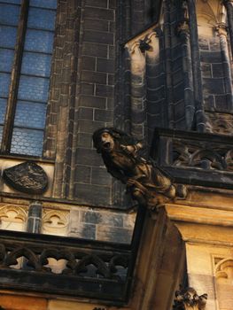 Saint Vitus cathedrale decoration  fragment Prague Czech