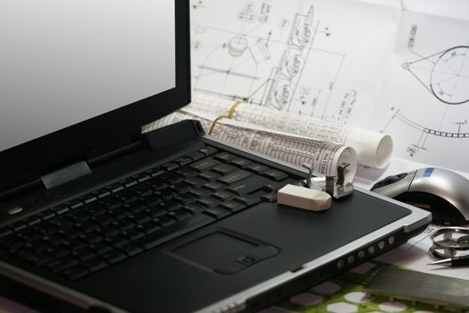 Mechanical engineering computer drafting design and tools