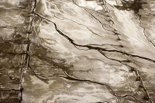 Aerial of abstract landscape in Owens Valley, California, USA.