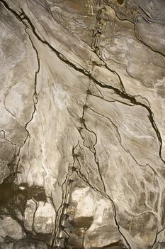Aerial of abstract landscape in Owens Valley, California, USA.