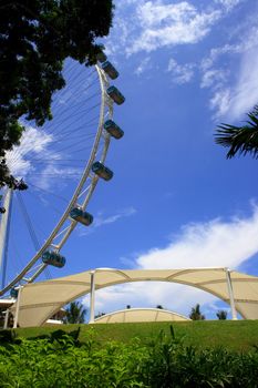 The Singapore Flyer, the highest Giant wheel in South East Asia.