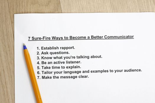  7 sure-fire ways to become a better communicator concept