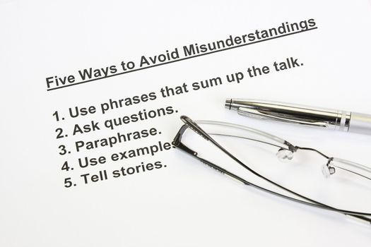 Five ways to avoid mis-understanding concept with eyeglass