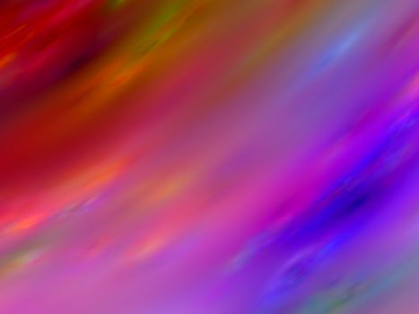 An abstract illustrated background done in bright shades of red, orange, blue, purple, and green.
