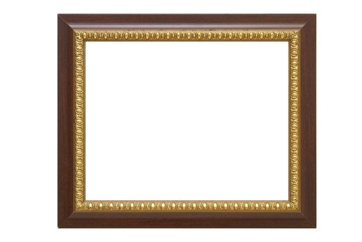 An isolated picture frame without a photo.