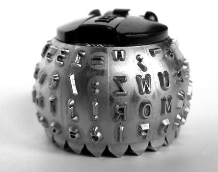 Vintage typeball print head for computer printer