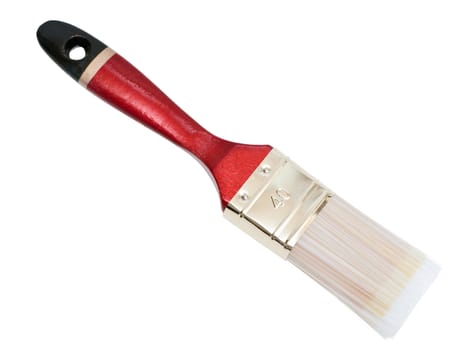 Single bristle against the white background