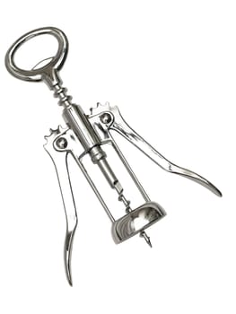 corkscrew against the white background
