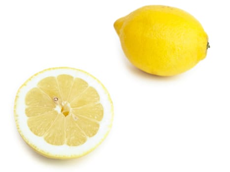  lemon against white background