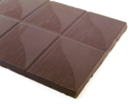 sweet chocolate over the white background