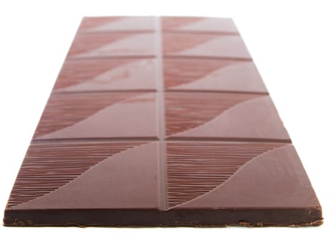 sweet chocolate over the white background