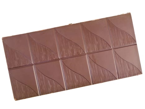 sweet chocolate over the white background