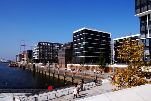 The new Hamburgs HafenCity