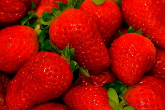 Strawberry background, red and fresh
