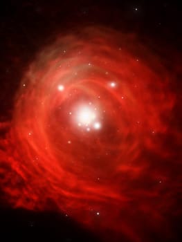 Illustration of an unknown galaxy 