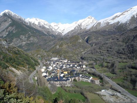 The Snowy Ski Slopes Of Panticosa In Tena Valley Spanish Pyrenees