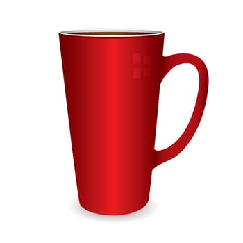 Illustration of a hot drinks cup that coule be filled with coffee or tea