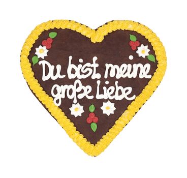 An image of an Oktoberfest heart "You are my biggest love"