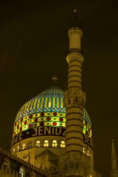 former tabac factory looking on the outside like a mosque in Dresden