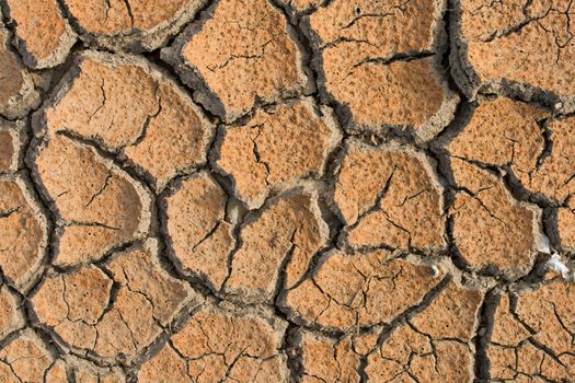 global warming concept of cracked ground