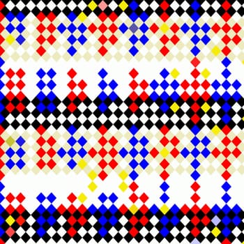 abstract texture of bright checks in primary colors