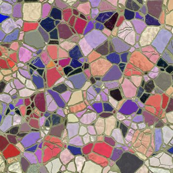 texture of bright slate stone mosaic in cement