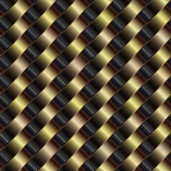seamless texture of woven metallic diagonal stripes