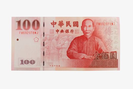Taiwan 100 dollars.