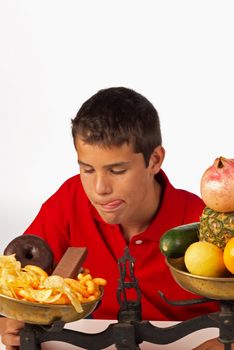 Teen finding it hard to resist the temptation of junk food