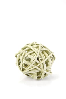 Decorative balls isolated against a white background