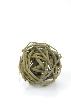 Decorative balls isolated against a white background