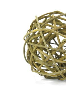 Decorative balls isolated against a white background