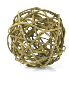 Decorative balls isolated against a white background