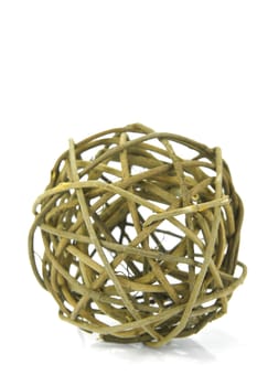 Decorative balls isolated against a white background